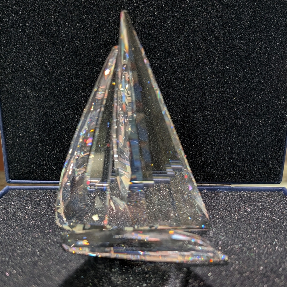 Swarovski Crystal Sailing Legend Sailboat - Picture 2 of 5